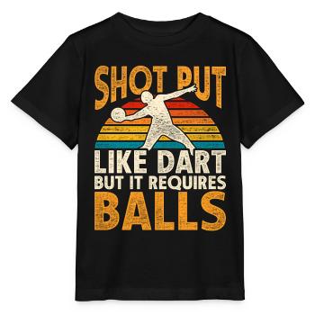 Shot put shot putter - Stanley/Stella MINI CREATOR Kids’ T-Shirt - black - Front - Mikhail (115cm)
