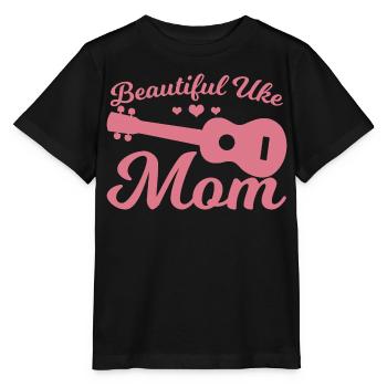 Uke Mama - Stanley/Stella MINI CREATOR Kids’ T-Shirt - black - Front - Mikhail (115cm)