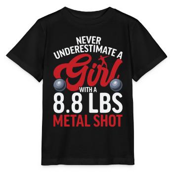 Shot Put Shot Put Shot Putter - Stanley/Stella MINI CREATOR Kids’ T-Shirt - black - Front - Mikhail (115cm)