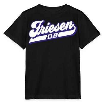 Friesen Junge | Farben änderbar - Stanley/Stella Kinder T-Shirt MINI CREATOR  - Schwarz - Vorne - Mikhail (115cm)