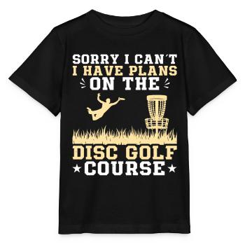 Disc Golfer hit Trees and Curse - Stanley/Stella MINI CREATOR Kids’ T-Shirt - black - Front - Mikhail (115cm)