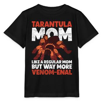 Vogelspinne Tarantula Mom - Stanley/Stella MINI CREATOR Kids’ T-Shirt - black - Front - Mikhail (115cm)