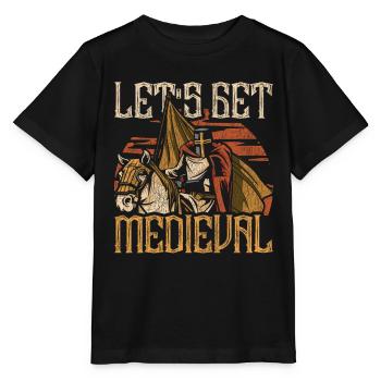 Medieval Festival Let's Get Medieval - T-shirt bio MINI CREATOR Stanley/Stella Enfant - noir - Devant - Mikhail (115cm)