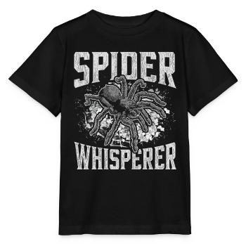 Spinne Spinnen Tarantel Arachnide Spider Whisperer - Stanley/Stella Kinder T-Shirt MINI CREATOR  - Schwarz - Vorne - Mikhail (115cm)