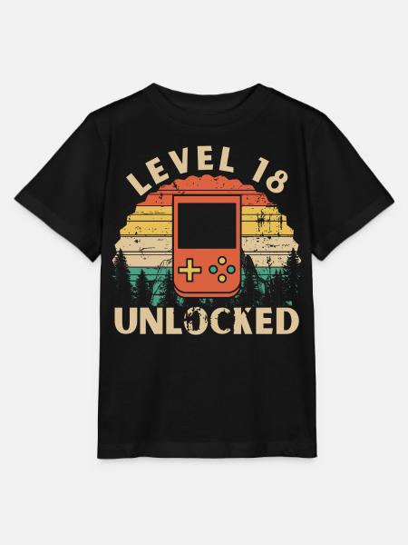 Level 18 freigeschaltet - Stanley/Stella Kinder T-Shirt MINI CREATOR - Schwarz