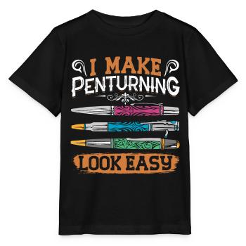 Kit de tournage de stylo - T-shirt bio MINI CREATOR Stanley/Stella Enfant - noir - Devant - Mikhail (115cm)
