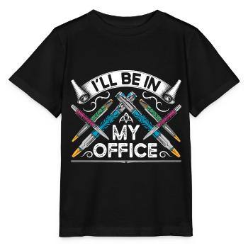 Kit de tournage de stylo - T-shirt bio MINI CREATOR Stanley/Stella Enfant - noir - Devant - Mikhail (115cm)