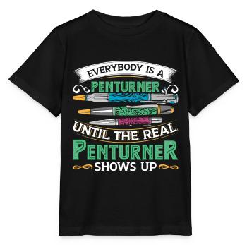 Kit de tournage de stylo - T-shirt bio MINI CREATOR Stanley/Stella Enfant - noir - Devant - Mikhail (115cm)