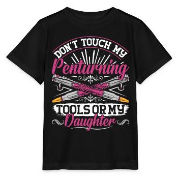 Pen Turning Kit - Stanley/Stella MINI CREATOR Kids’ T-Shirt - black - Front - Mikhail (115cm)