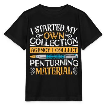 Pen Turning Kit - Stanley/Stella MINI CREATOR Kids’ T-Shirt - black - Front - Mikhail (115cm)