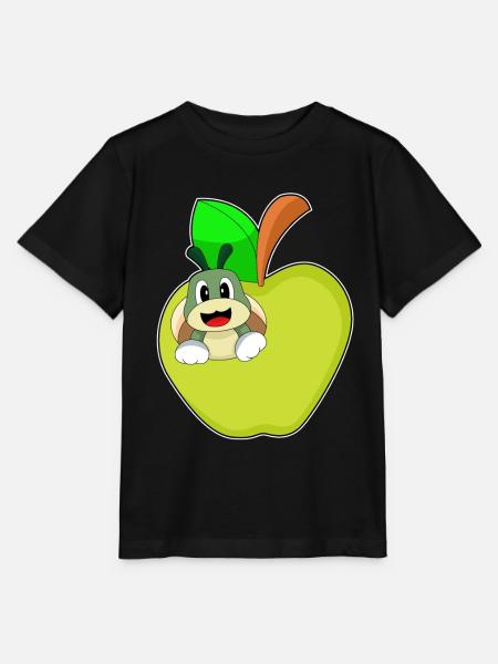 Raupe Apfel  - Stanley/Stella Kinder T-Shirt MINI CREATOR  - Schwarz