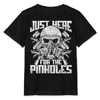 Car Painter Just Here For The Pinholes - Stanley/Stella MINI CREATOR Kids’ T-Shirt - black - Front - Mikhail (115cm)
