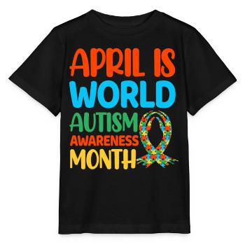 Autismus Autist - Stanley/Stella Kinder T-Shirt MINI CREATOR  - Schwarz - Vorne - Mikhail (115cm)