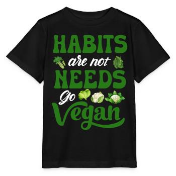 Vegan Veganism - Stanley/Stella MINI CREATOR Kids’ T-Shirt - black - Front - Mikhail (115cm)