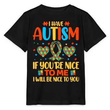 Autismus Autist - Stanley/Stella Kinder T-Shirt MINI CREATOR  - Schwarz - Vorne - Mikhail (115cm)