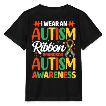 Autismus Autist - Stanley/Stella Kinder T-Shirt MINI CREATOR  - Schwarz - Vorne - Mikhail (115cm)