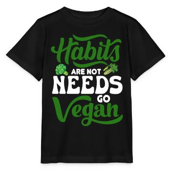 Vegan Veganism - Stanley/Stella MINI CREATOR Kids’ T-Shirt - black - Front - Mikhail (115cm)