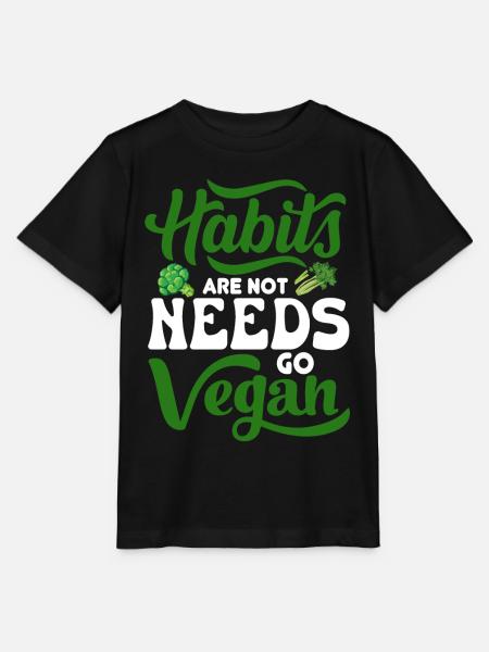 Vegan Veganismus - Stanley/Stella Kinder T-Shirt MINI CREATOR - Schwarz