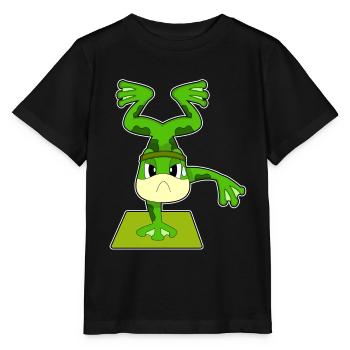Gymnastique d’entraînement sur le poirier de grenouille - T-shirt bio MINI CREATOR Stanley/Stella Enfant - noir - Devant - Mikhail (115cm)