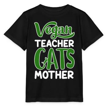 Vegan Veganism - Stanley/Stella MINI CREATOR Kids’ T-Shirt - black - Front - Mikhail (115cm)
