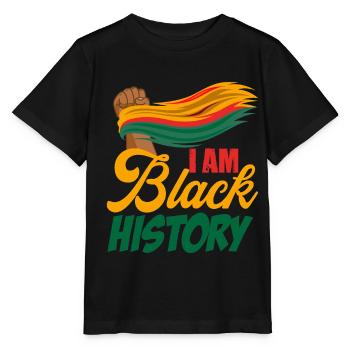 Black History Month Black History - Stanley/Stella Kinder T-Shirt MINI CREATOR  - Schwarz - Vorne - Mikhail (115cm)