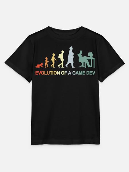 Game Dev Evolution - Stanley/Stella Kinder T-Shirt MINI CREATOR - Schwarz