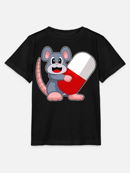 Maus Arzt Medizin - Stanley/Stella Kinder T-Shirt MINI CREATOR - Schwarz