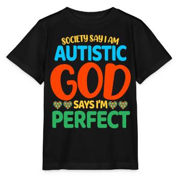 Autismus Autist - Stanley/Stella Kinder T-Shirt MINI CREATOR  - Schwarz - Vorne - Mikhail (115cm)