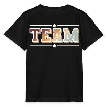 Équipe - T-shirt bio MINI CREATOR Stanley/Stella Enfant - noir - Devant - Mikhail (115cm)