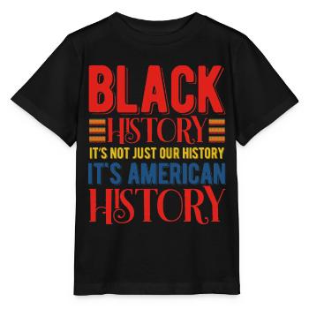 Black History Month Black History - Stanley/Stella Kinder T-Shirt MINI CREATOR  - Schwarz - Vorne - Mikhail (115cm)