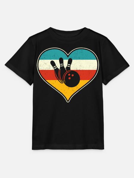 Bowling - Stanley/Stella Kinder T-Shirt MINI CREATOR  - Schwarz