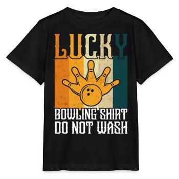 Bowling - Stanley/Stella Kinder T-Shirt MINI CREATOR  - Schwarz - Vorne - Mikhail (115cm)