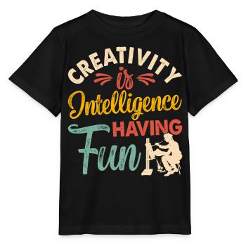 Artiste - T-shirt bio MINI CREATOR Stanley/Stella Enfant - noir - Devant - Mikhail (115cm)