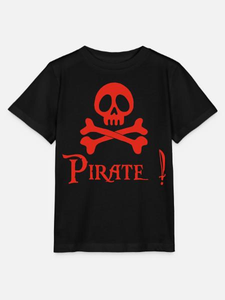 Pirat! (rot) - Stanley/Stella Kinder T-Shirt MINI CREATOR - Schwarz