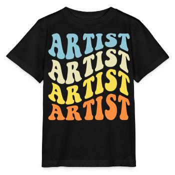 Artiste - T-shirt bio MINI CREATOR Stanley/Stella Enfant - noir - Devant - Mikhail (115cm)