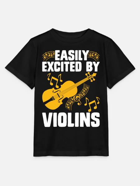 Violine Violinist - Stanley/Stella Kinder T-Shirt MINI CREATOR - Schwarz