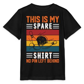 Bowling - Stanley/Stella Kinder T-Shirt MINI CREATOR  - Schwarz - Vorne - Mikhail (115cm)