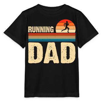 Laufen Läufer Papa - Stanley/Stella Kinder T-Shirt MINI CREATOR  - Schwarz - Vorne - Mikhail (115cm)