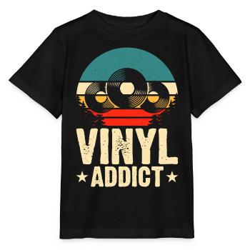 Accro au vinyle - T-shirt bio MINI CREATOR Stanley/Stella Enfant - noir - Devant - Mikhail (115cm)
