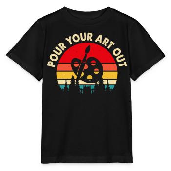 Artiste - T-shirt bio MINI CREATOR Stanley/Stella Enfant - noir - Devant - Mikhail (115cm)