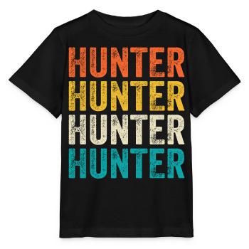 Hunting hunters - Stanley/Stella MINI CREATOR Kids’ T-Shirt - black - Front - Mikhail (115cm)