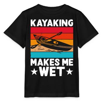 Kajak Kajakfahrer Kajaker - Stanley/Stella Kinder T-Shirt MINI CREATOR  - Schwarz - Vorne - Mikhail (115cm)