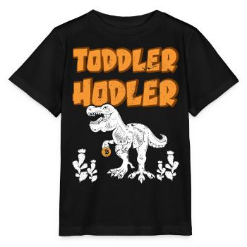 Crypto-monnaie - T-shirt bio MINI CREATOR Stanley/Stella Enfant - noir - Devant - Mikhail (115cm)