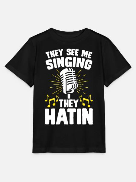 Singen Sänger Karaoke - Stanley/Stella Kinder T-Shirt MINI CREATOR - Schwarz