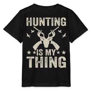 Hunting hunters - Stanley/Stella MINI CREATOR Kids’ T-Shirt - black - Front - Mikhail (115cm)