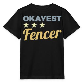 Escrimeur moyen - T-shirt bio MINI CREATOR Stanley/Stella Enfant - noir - Devant - Mikhail (115cm)