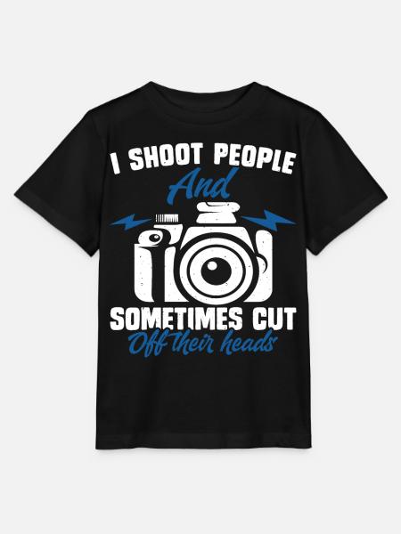 Fotograf - Stanley/Stella Kinder T-Shirt MINI CREATOR - Schwarz