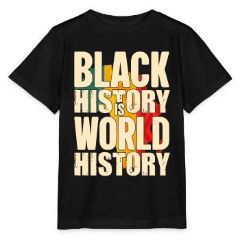 Black History Month Black History - Stanley/Stella Kinder T-Shirt MINI CREATOR  - Schwarz - Vorne - Mikhail (115cm)