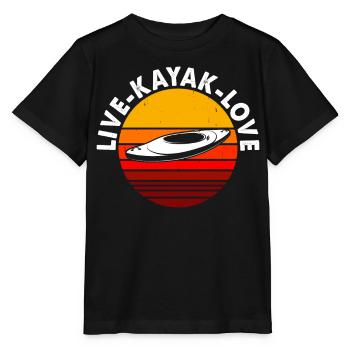 Kajak Kajakfahrer Kajaker - Stanley/Stella Kinder T-Shirt MINI CREATOR  - Schwarz - Vorne - Mikhail (115cm)