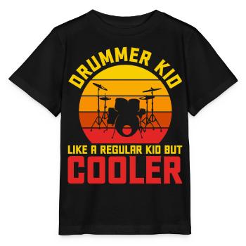 Batterie Batteur Batteur - T-shirt bio MINI CREATOR Stanley/Stella Enfant - noir - Devant - Mikhail (115cm)